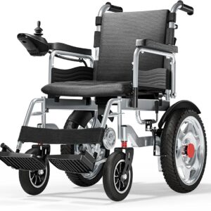 Lightweight durable motorized wheelchair for seniors and adults